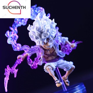 Suchenth โมเดลฟิกเกอร์ Pvc รูปปั้นอนิเมะวันพีช Nica Luffy Battle Nika ขนาด 10 ซม. สําหรับเด็ก