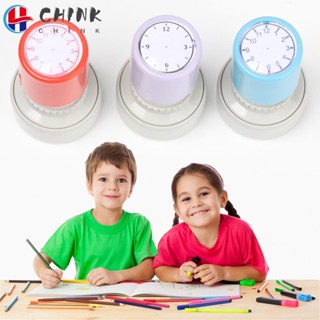 Chink นาฬิกาแสตมป์ อุปกรณ์การเรียน แสตมป์ ของเล่นเด็ก การสอน นาฬิกาซีลหน้าปัด