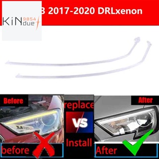 แถบไฟหน้าซีนอน DRL สําหรับรถยนต์ Audi A3 2017-2020 (ซ้าย + ขวา)