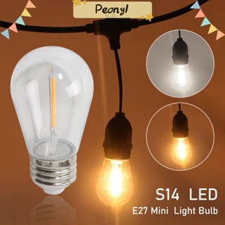 Pdony หลอดไฟคริสตัล สีขาว 2W 1W S14 LED 2200K สําหรับตกแต่งบ้าน