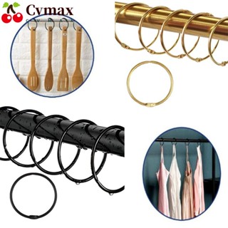 Cvmax ห่วงผ้าม่านอาบน้ํา เหล็ก อเนกประสงค์ กันสนิม 2 สี สําหรับห้องครัว 30 ชิ้น