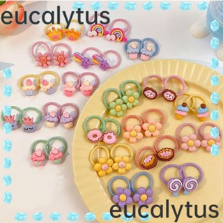 Eucalytus1 ยางรัดผม แบบยืดหยุ่น รูปสัตว์ หางม้า เครื่องประดับผม สําหรับเด็กผู้หญิง