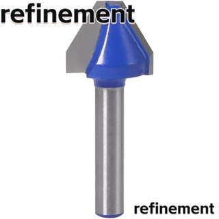 Refinement ดอกสว่านเราเตอร์ 60 องศา ก้านแบน 1/4 ประสิทธิภาพสูง สําหรับงานไม้