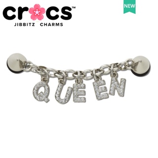 Jibbitz crocs QUEEN สายโซ่โลหะ ประดับเพชร สําหรับตกแต่งรองเท้า