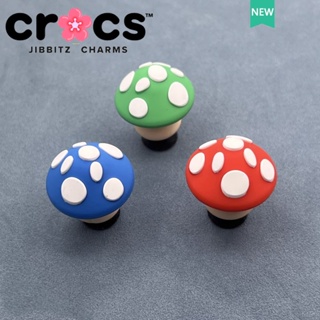 Jibbitz crocs น่ารัก ชุดเห็ด รองเท้า หัวเข็มขัด อุปกรณ์เสริมรองเท้า DIY หัวเข็มขัดตกแต่ง เสน่ห์ crocs