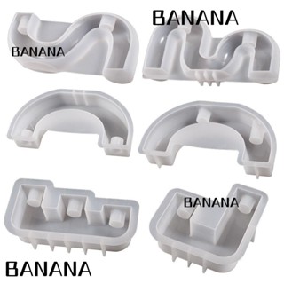 Banana1 แม่พิมพ์เชิงเทียน ซิลิโคน ทรงโค้ง สีขาว สไตล์นอร์ดิก สําหรับตกแต่งบ้าน DIY