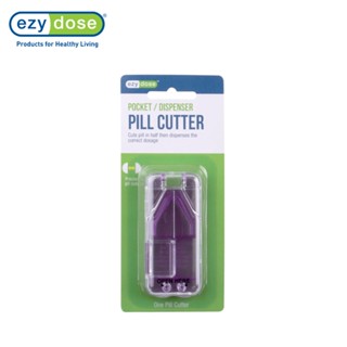 Ezy Dose ตลับแบ่งวิตามิน Clear Pocket Pill Cutter and Splitter with Dispenser 67755