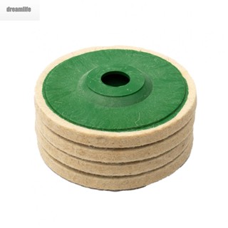 【DREAMLIFE】Grinder Wheel Wheel Felt Polishing Disc Set Tool 2Pcs 5Inch Wool Grinder Useful