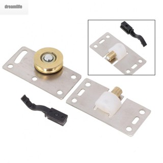 【DREAMLIFE】Door Wheels Furniture Hardware Heavy Duty Pulley Stainless Steel Door Rollers