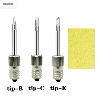 【DREAMLIFE】Soldering Iron Tip Set (Approx. ) 50 Mm/1.97 Inches 2pcs Set Steel Garden