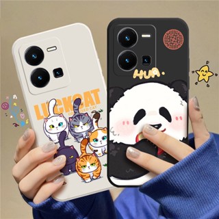 เคสโทรศัพท์มือถือแบบนิ่ม TPU ลายการ์ตูนแมว สําหรับ VIVO Y35 2022 C_A8