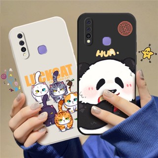 เคสโทรศัพท์มือถือแบบนิ่ม TPU ลายการ์ตูนแมว C_A8 สําหรับ VIVO Y17 VIVO Y15 2020 VIVO Y12 VIVO Y19