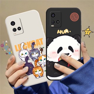 เคสโทรศัพท์มือถือแบบนิ่ม TPU ลายการ์ตูนแมว C_A8 สําหรับ VIVO Y21 2021 VIVO Y21S VIVO Y21T VIVO Y33S VIVO Y33T VIVO T1X