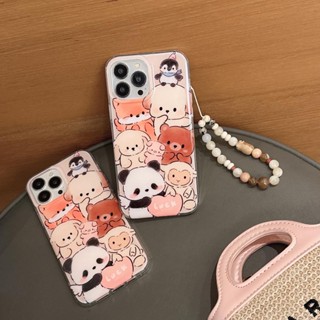 เคสโทรศัพท์มือถือแบบแข็ง ลายสัตว์จิ๋ว LUCK สําหรับ iPhone 11 12 12Pro 12ProMax 13 13Pro 13ProMax 14 14Pro 14ProMax