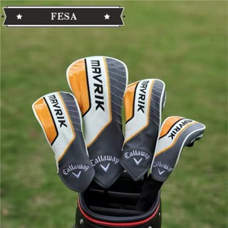Callaway MAVRIK ผ้าคลุมหัวไม้กอล์ฟ หนัง PU กันน้ํา ทนต่อการเสียดสี สําหรับ Driver Fairway 135 Clubs