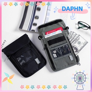 Daphs RFID กระเป๋าใส่หนังสือเดินทาง ผ้าไนล่อน กันน้ํา อเนกประสงค์ แบบพกพา สําหรับผู้ชาย