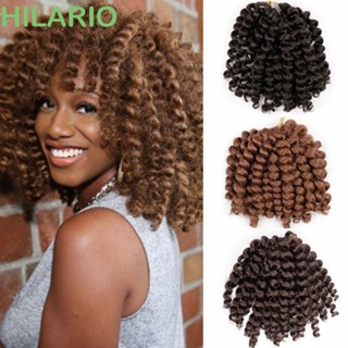 Hilario Jamaican Bounce, Jumpy Passion Wand Curl, DIY ถักเปีย แบบเกลียว ผมสังเคราะห์ ต่อผมหยิก สําหรับผู้หญิง สีดํา