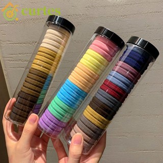 Curtes ยางมัดผมหางม้า สีพื้น เรียบง่าย ทนทาน สําหรับผู้หญิง