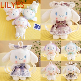 Lilyescub กระเป๋าเป้สะพายหลัง ผ้ากํามะหยี่ขนนิ่ม ขนาดใหญ่ จุของได้เยอะ ลายการ์ตูน Cinnamoroll น่ารัก สําหรับกลางแจ้ง