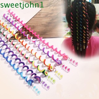 Sweetjohn ยางรัดผมถักเปีย หลากสี 6 ชิ้น ต่อชุด DIY