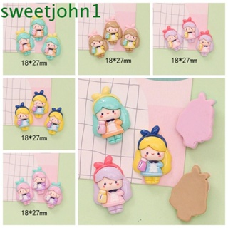 Sweetjohn โบว์เรซิ่น แฮนด์เมด ขนาดเล็ก เป็นมิตรต่อสิ่งแวดล้อม สําหรับตกแต่งเคสโทรศัพท์ 10 ชิ้น