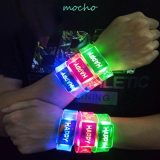 Mocho สายรัดข้อมือ มีไฟแฟลช Led เรืองแสง พร็อพของเล่น ของขวัญแฟนคลับ ปาร์ตี้ เทศกาล สําหรับเด็ก