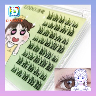 Diachath ขนตาปลอม 8 แถว D Curl Segment Lashes Manga