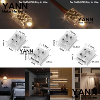 Yann1 คลิปหัวเข็มขัดสายไฟ LED 2PIN PP 8 มม. 10 มม. ความหนาแน่นสูง