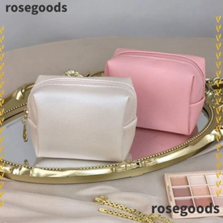 Rosegoods1 กระเป๋าเครื่องสําอาง กันน้ํา มีซิป ขนาดเล็ก แบบพกพา สําหรับเดินทาง