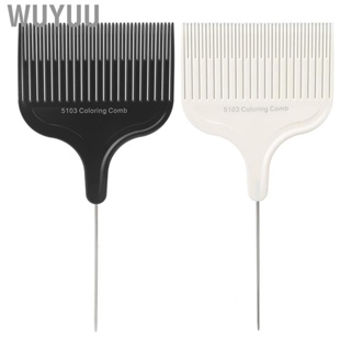 Wuyuu Hair Dyeing Comb  Professional Pointed Tail Highlight Sectioning Compact for Dying