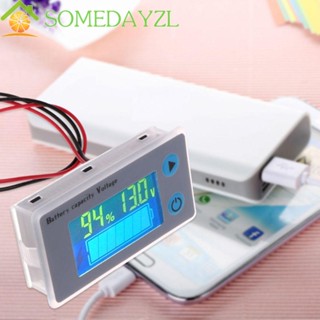 Somedayzl โวลต์มิเตอร์ JS-C33 แบตเตอรี่ลิเธียม ไฟแสดงสถานะความจุ LCD