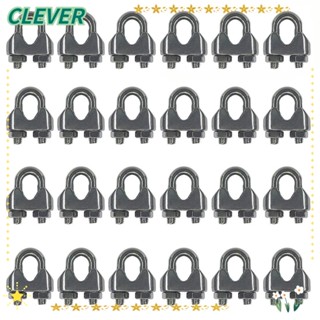 Clever คลิปหนีบสายเคเบิล รูปตัว U สเตนเลส 304 M4 ติดตั้งง่าย 24 ชิ้น