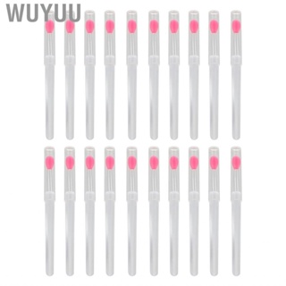 Wuyuu Silicone Lip Brush Double Sided Compact Lipstick with Cover for Home