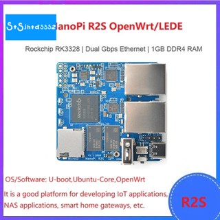 บอร์ดเราเตอร์ พอร์ตอีเธอร์เน็ต กิกะบิตคู่ R2S สําหรับเราเตอร์ MINI Rockchip RK3328 OpenWrt LEDE