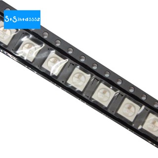 ชิป LED WS2812B (4Pins) 5050 RGB SMD สีขาว WS2812 พิกเซลดิจิทัล DC5V 500 ชิ้น