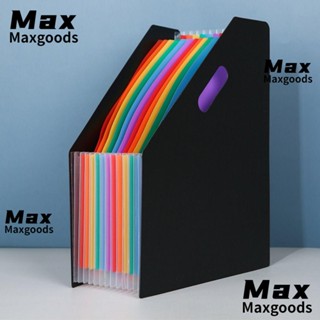 Maxg ถังเก็บหนังสือ พลาสติก สีดํา ขนาด A4 สําหรับสํานักงาน