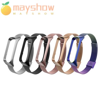 Mayshow สายรัดข้อมือหัวเข็มขัดโลหะ สําหรับ Galaxy Fit 2 R220