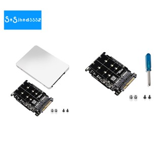 อะแดปเตอร์แปลง M.2 SSD เป็น U.2 2in1 M.2 NVMe และ SATA-Bus NGFF SSD เป็น PCI-E U.2 SFF-8639 PCIe M2