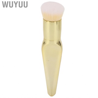 Wuyuu Cosmetic  Brush Robust Comfortable Feeling Soft Makeup Stable No Tracing Gold Color for Performance