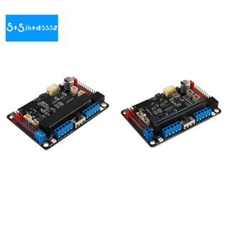 Micro: บอร์ดไดรเวอร์ขยายกราฟฟิค สีดํา แบบเปลี่ยน สําหรับโปรแกรมไพธอน Microbit Drive Board (ปลั๊กแนวนอน) 1 ชิ้น