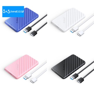 Orico เคสฮาร์ดไดรฟ์ภายนอก MicroB USB3.0 SATA 5Gbps HDD SSD รองรับ UASP ABS สีฟ้า สําหรับคอมพิวเตอร์ แล็ปท็อป