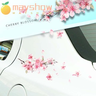 Mayshow Sakura สติกเกอร์ติดรถยนต์รถจักรยานยนต์หมวกกันน็อคมาร์กไฟหน้ารูปลอก