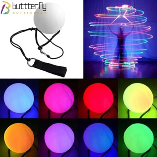 Buttterfly ลูกบอลเต้นรําหน้าท้อง มีไฟ LED อุปกรณ์เสริม สําหรับเต้นรํา 1 2 4 ชิ้น