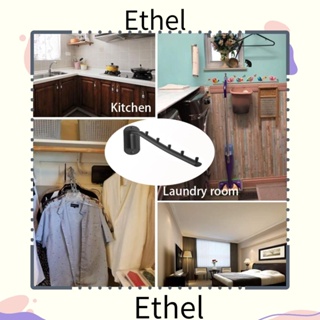 Ethel1 ราวตากผ้า สเตนเลส 5 ตะขอ ใช้ง่าย ทนทาน สําหรับแขวนเสื้อผ้า ห้องนอน