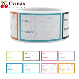 Cvmax สติกเกอร์ฉลาก ลายหัวใจ มีกาวในตัว สําหรับติดตกแต่งขวดอาหาร แช่แข็ง ตู้เย็น ปาร์ตี้ 200 ชิ้น