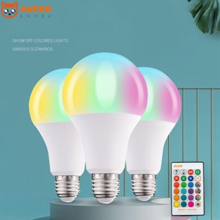 Sutee หลอดไฟ Led E27 พร้อมรีโมตคอนโทรล สําหรับปาร์ตี้