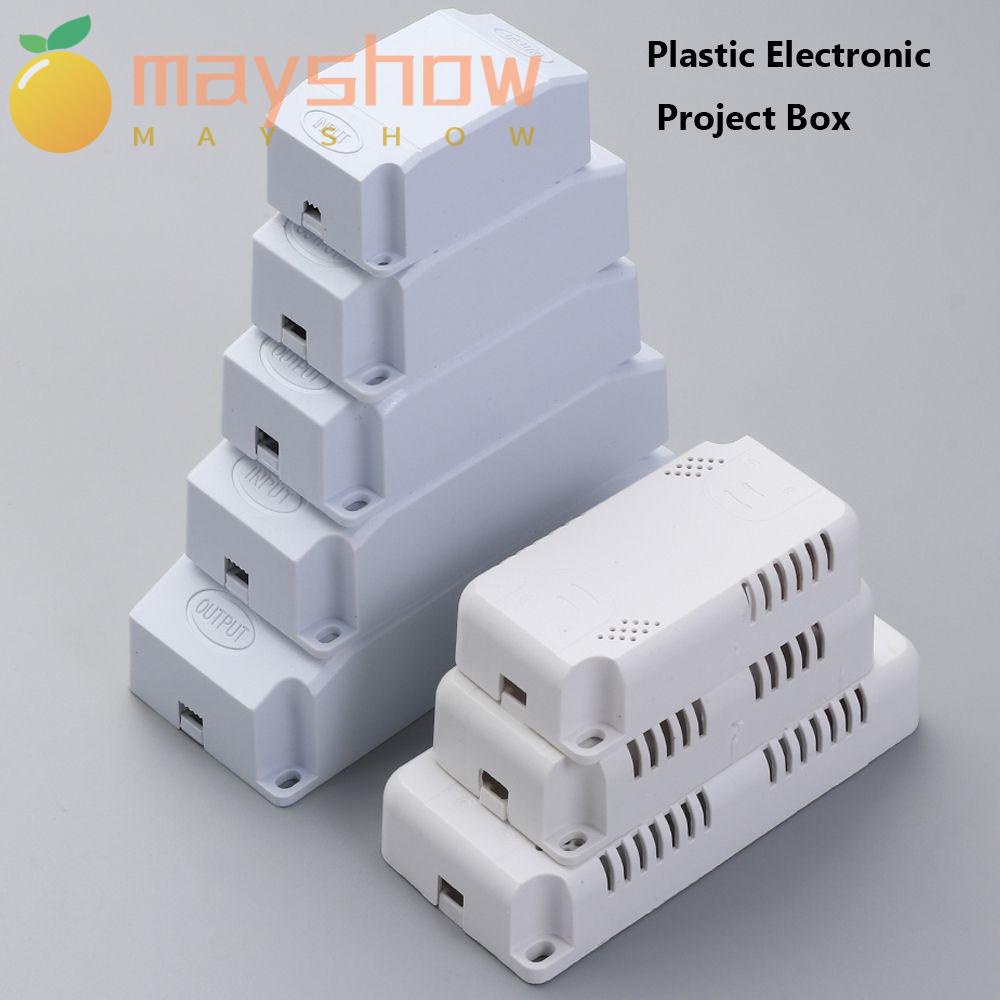 Mayshow กล่องโปรเจคอิเล็กทรอนิกส์ สีขาว / ดํา พลาสติก ABS เครื่องดนตรี DIY