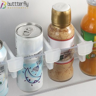 Buttterfly ฉากกั้นตู้เย็น พลาสติกใส พับเก็บได้ แบ่งช่อง สําหรับตู้เย็น 20 ชิ้น