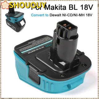 Shououy อะแดปเตอร์แบตเตอรี่ลิเธียมไอออน MAK1820 แบบเปลี่ยน สําหรับ Makita BL 18V Convert to Dewalt NI-CD/NI-MH 18V