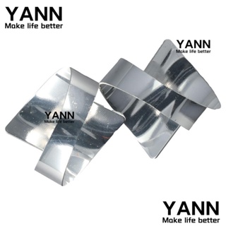 Yann1 แหวนโลหะ ทําความสะอาดง่าย ทนทาน คุณภาพสูง 1.9x1.9x1.77 นิ้ว 12 ชิ้น